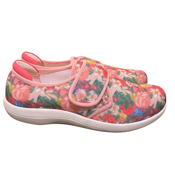 Algeria Spright Chillax Pink Shoe Size 39/8.5 Hook & Loop Closure Floral Pattern - Picture 5 of 9